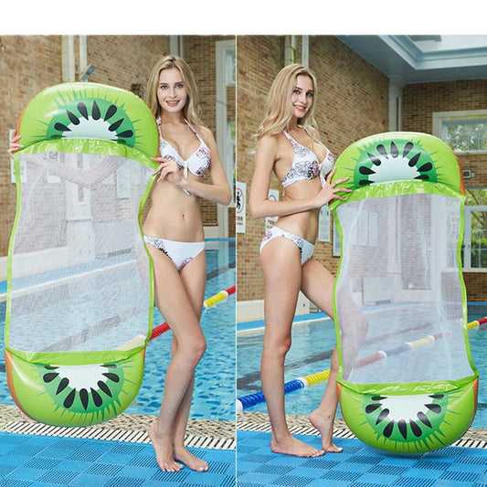 2023New Outdoor Foldable Water Hammock for Womens and Mans Inflatable Toy Lounge Bed for Swimming Floating Sleeping Bed Chair